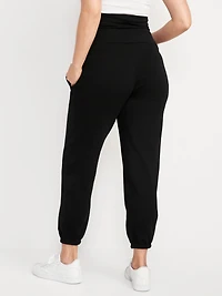 Pantalon de jogging maternité à taille rabattable