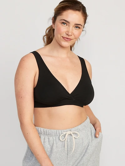 Soutien-gorge seconde peau de maternité à devant croisé pour l’allaitement