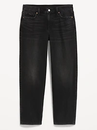 Mid-Rise Boyfriend Loose Jeans