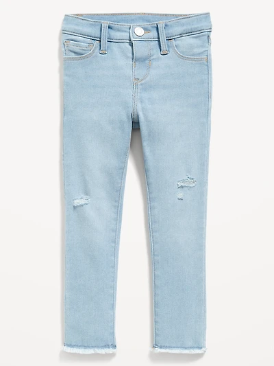 Rockstar 360° Stretch Frayed-Hem Jeggings for Toddler Girls