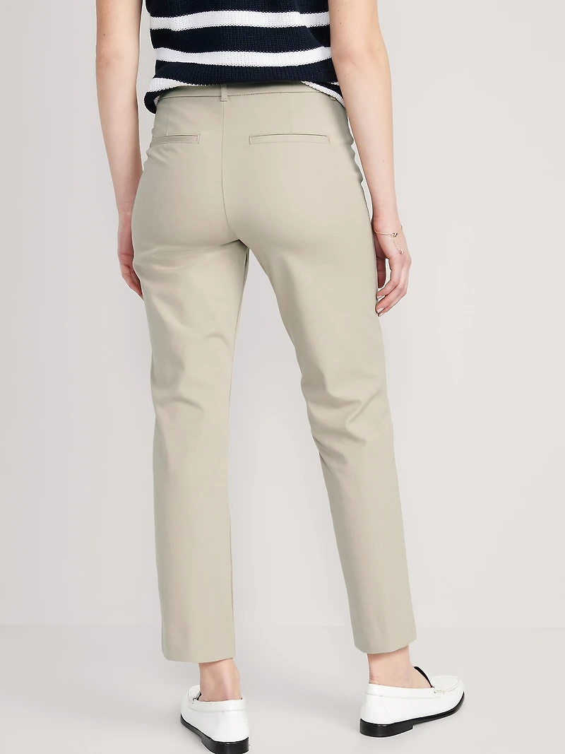 High-Waisted Pixie Straight Pants