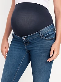 Jean Rockstar super ajusté à panneau couvrant de qualité supérieure Maternité