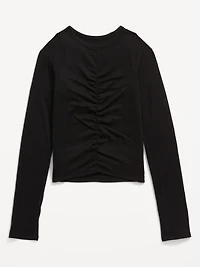 UltraLite Long-Sleeve Ruched Performance Top for Girls