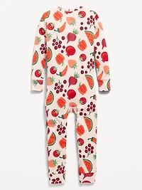 Unisex Snug-Fit 2-Way-Zip Printed Pajama One-Piece for Toddler & Baby