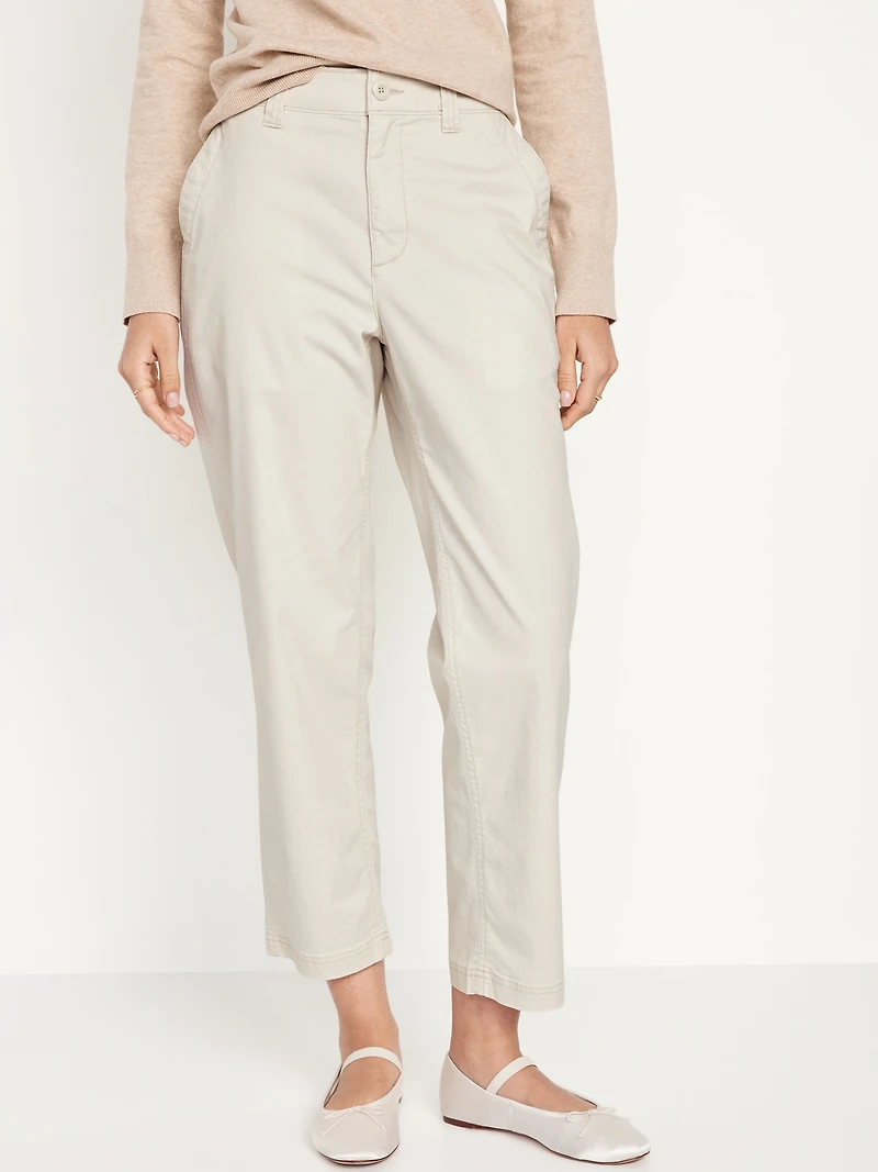 High-Waisted OGC Chino Tapered Straight Pants