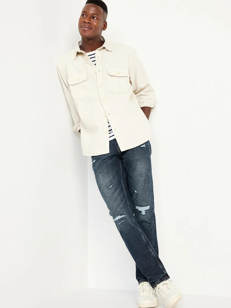 Slim Built-In Flex Ripped Jeans