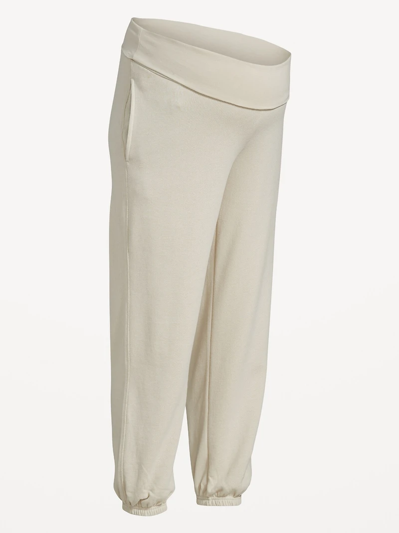 Pantalon de jogging maternité à taille rabattable