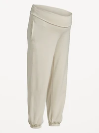 Pantalon de jogging maternité à taille rabattable