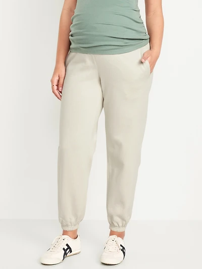Pantalon de jogging maternité à taille rabattable