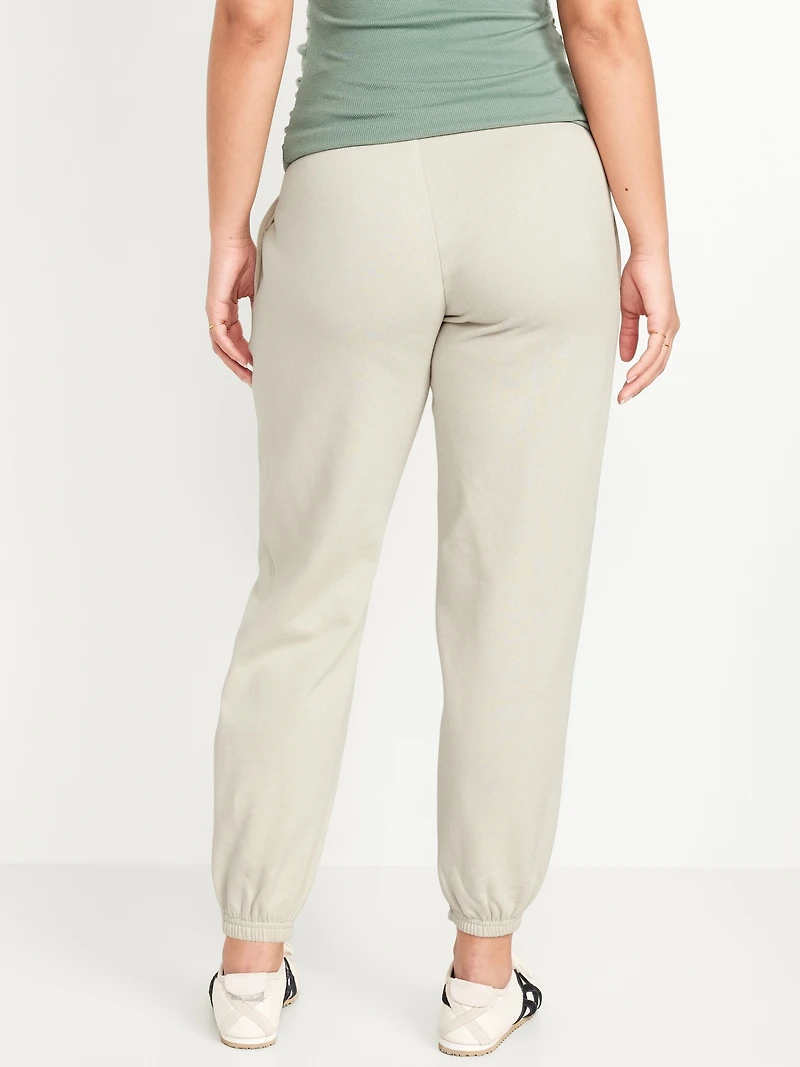 Pantalon de jogging maternité à taille rabattable