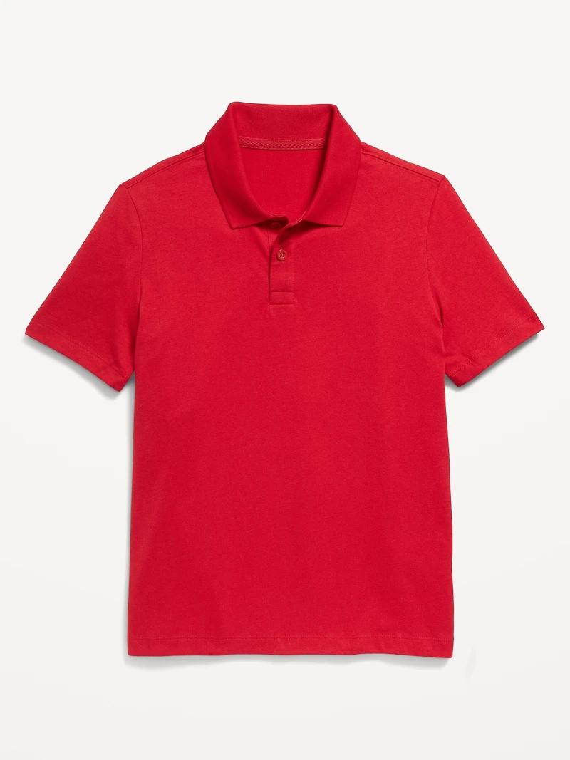School Uniform Jersey Polo Shirt for Boys