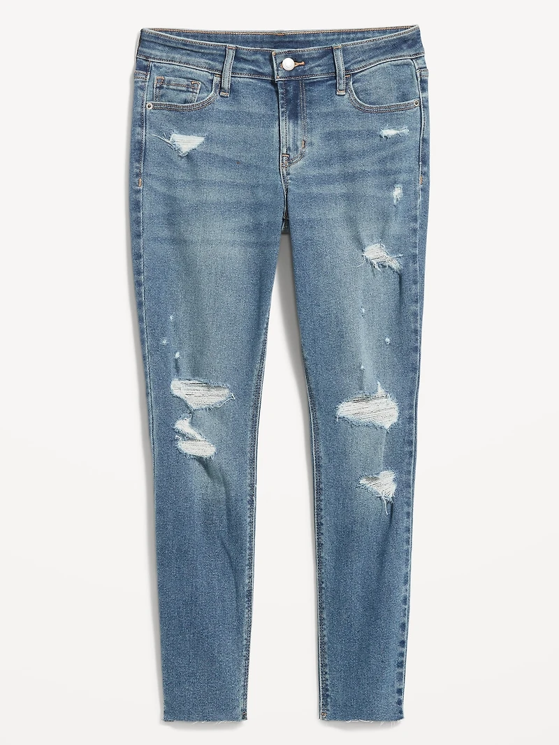 Mid-Rise Rockstar Super-Skinny Jeans