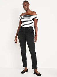 High-Waisted Wow Straight Ankle Jeans