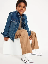 Baggy Non-Stretch Cargo Pants for Boys