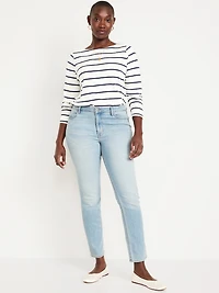 High-Waisted Wow Straight Ankle Jeans