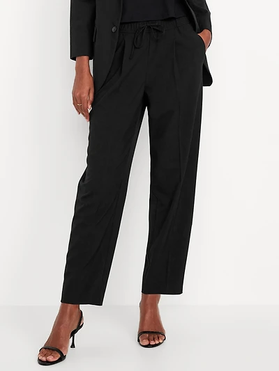 High-Waisted Billie Straight Ankle Trouser