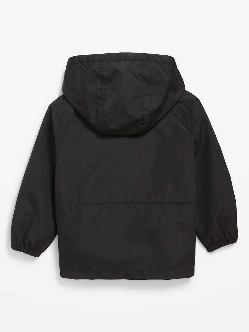 Water-Resistant Hooded Jacket for Toddler Boys