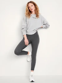 High-Waisted Fashion Layering 7/8 Legging