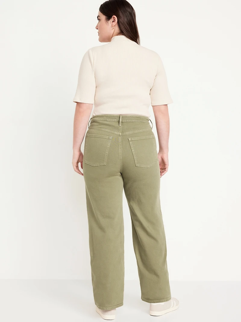 Extra High-Waisted Wide-Leg Jeans
