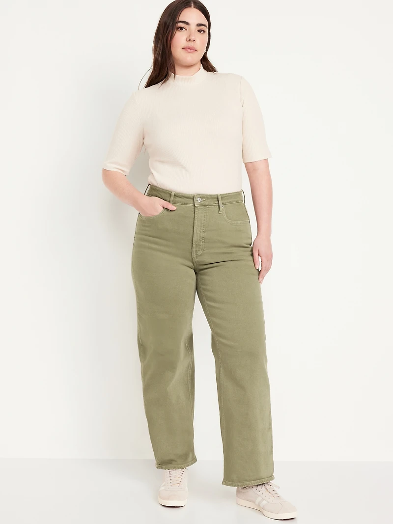 Extra High-Waisted Wide-Leg Jeans