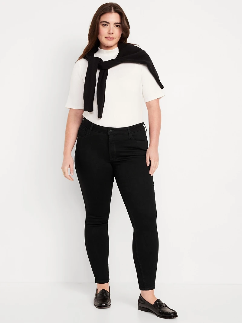 Mid-Rise Rockstar Super-Skinny Jeans