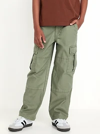 Baggy Non-Stretch Cargo Pants for Boys