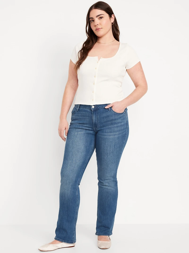 Mid-Rise Wow Boot-Cut Jeans