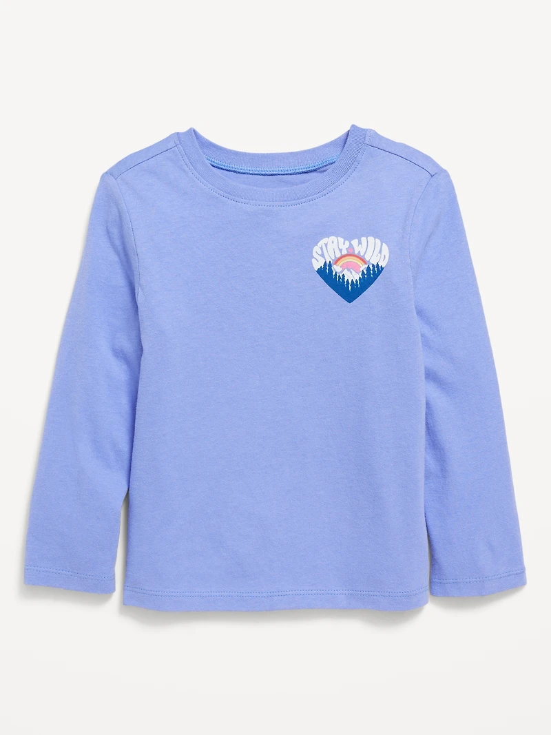Long-Sleeve Graphic T-Shirt for Toddler Girls