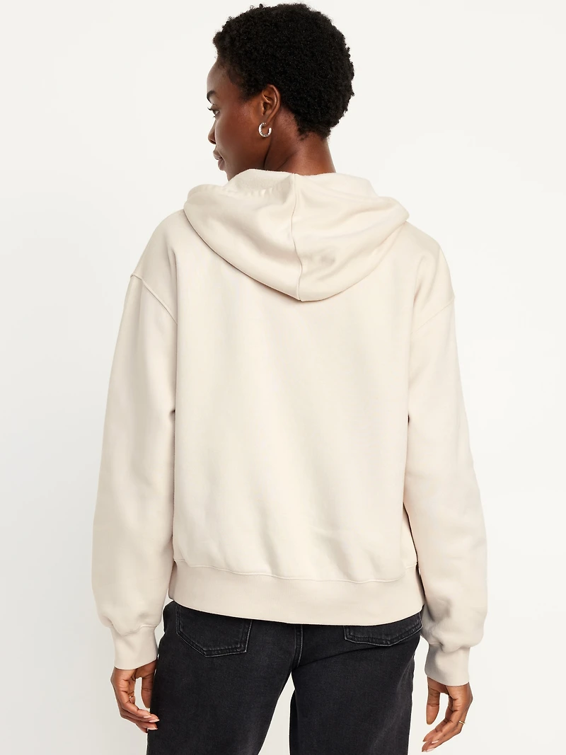 Logo Zip Hoodie Sweatshirt