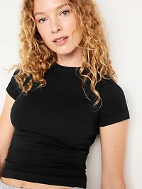 Exhale Seamless Fitted Rib T-Shirt