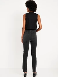 High-Waisted Wow Straight Ankle Jeans