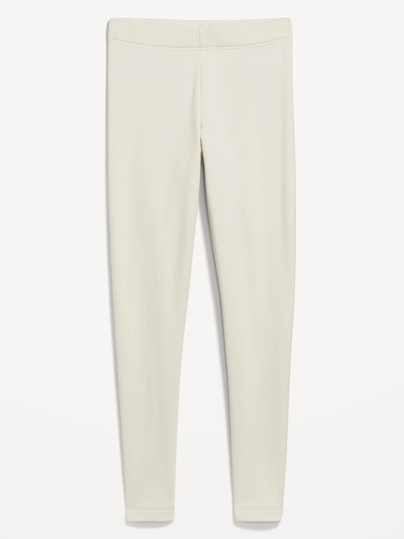High-Waisted Fleece-Lined Fashion Layering Leggingss