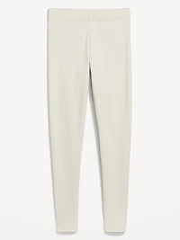 High-Waisted Fleece-Lined Fashion Layering Leggingss