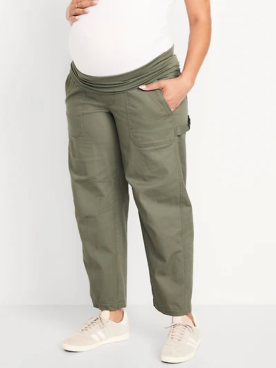 Pantalon utilitaire Flexi-taille à taille rabattable de maternité