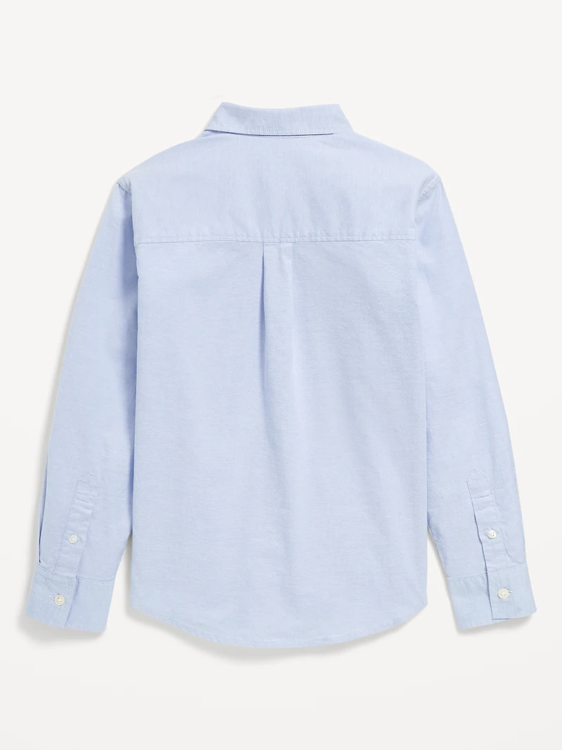 Long-Sleeve Pocket Oxford Shirt for Boys