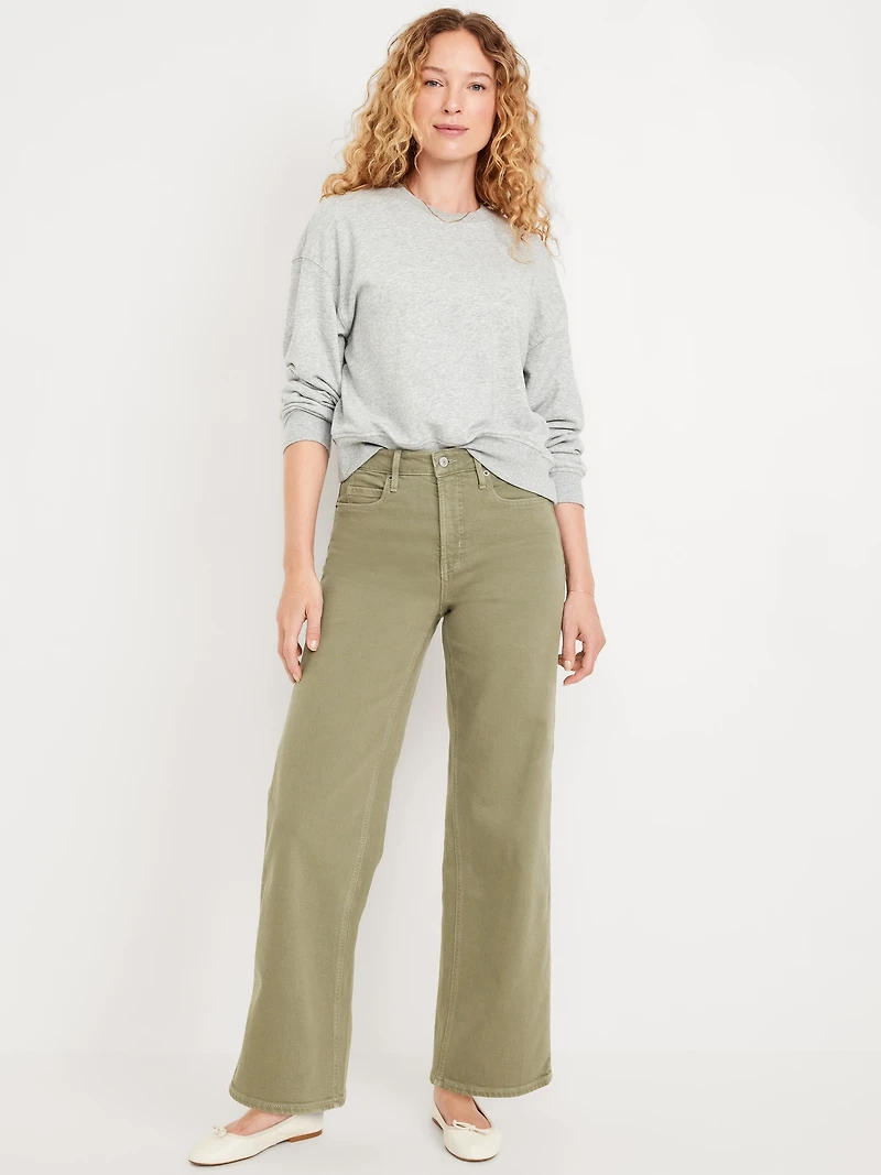 Extra High-Waisted Wide-Leg Jeans