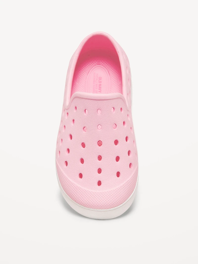 Perforated Slip-On Shoes for Toddler Girls