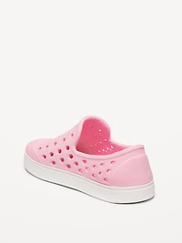 Perforated Slip-On Shoes for Toddler Girls