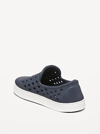 Perforated Slip-On Shoes for Toddler Boys