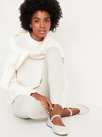 High-Waisted Fleece-Lined Fashion Layering Leggingss