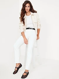 High-Waisted Vintage Slim Jeans