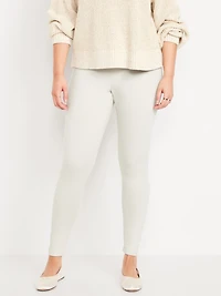 High-Waisted Fleece-Lined Fashion Layering Leggingss