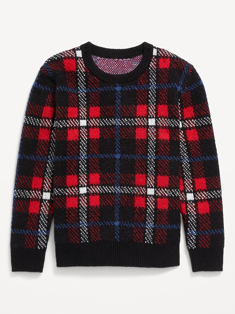 SoSoft Crew-Neck Printed Sweater for Boys