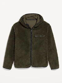 Hooded Sherpa Zip Jacket