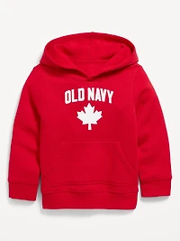 Unisex Canada Logo-Graphic Pullover Hoodie for Toddler