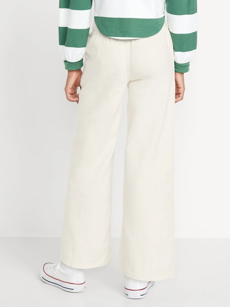 High-Waisted Baggy Wide-Leg Pull-On for Girls