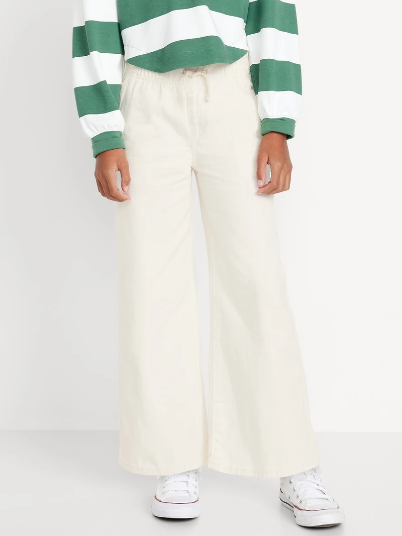 High-Waisted Baggy Wide-Leg Pull-On for Girls
