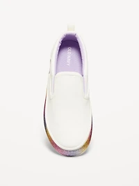 Glitter Canvas Slip-On Sneakers for Girls