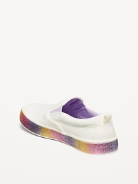 Glitter Canvas Slip-On Sneakers for Girls