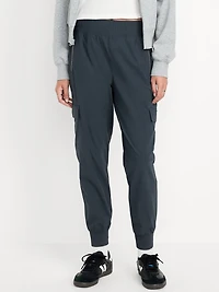 High-Waisted SleekTech Cargo Joggers